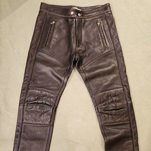 Isabel Marant Pour H&M Black Leather Moto Pants